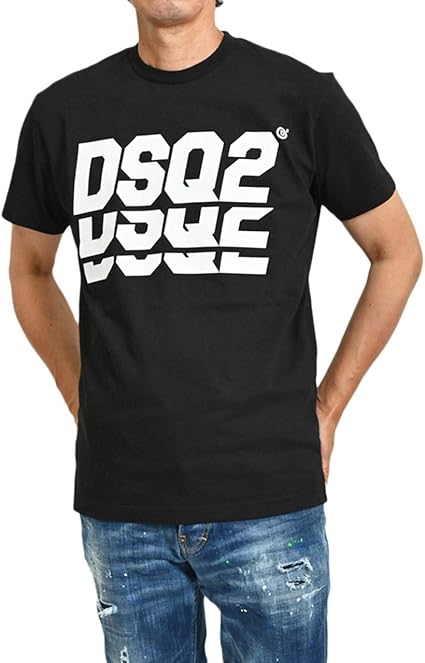 Amazon | [ディースクエアード] 半袖クルーネックTシャツ S71GD0809